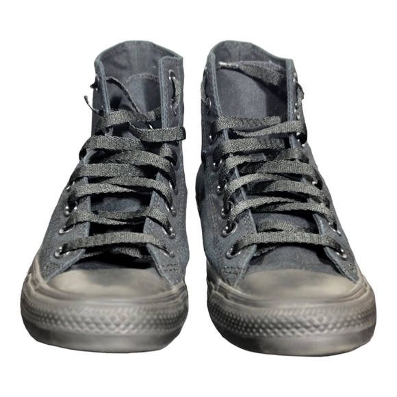 CONVERSE ALL STAR CHUCK TAYLOR CANVAS BLACK/BLACK MONO HI-TOP M3310 SB4 - Picture 2 of 9
